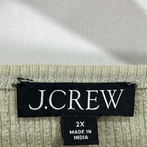 J. Crew Vintage Rib Sequin-Embellished Scoop Neck Tank Top CD115 - 2X - Picture 6 of 8